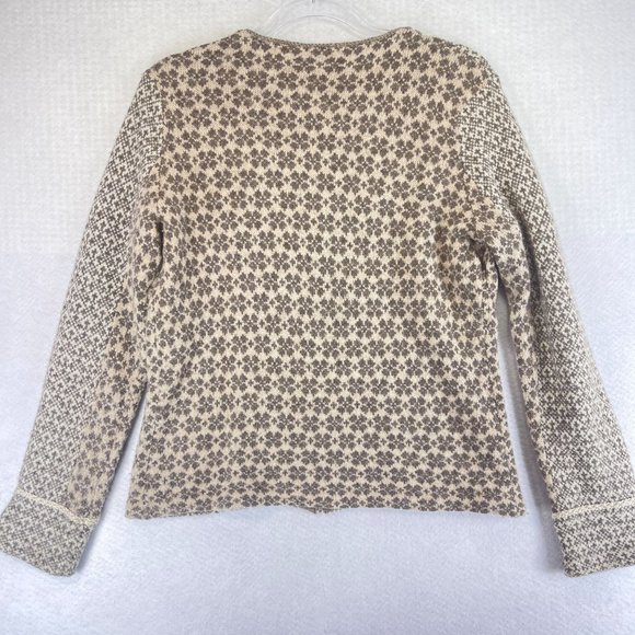 Talbots Beige and Cream Patterned Sweater - Picture 10 of 10